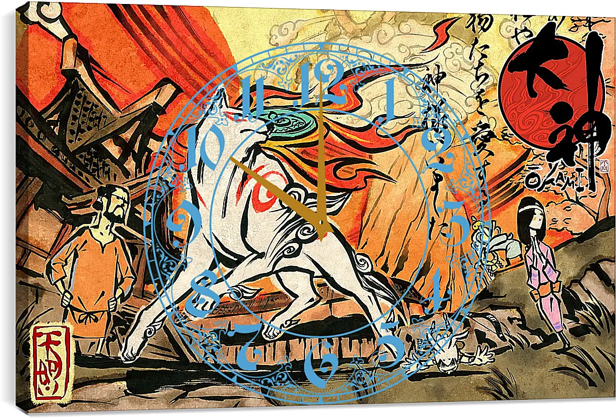 Часы картина - Ōkami
