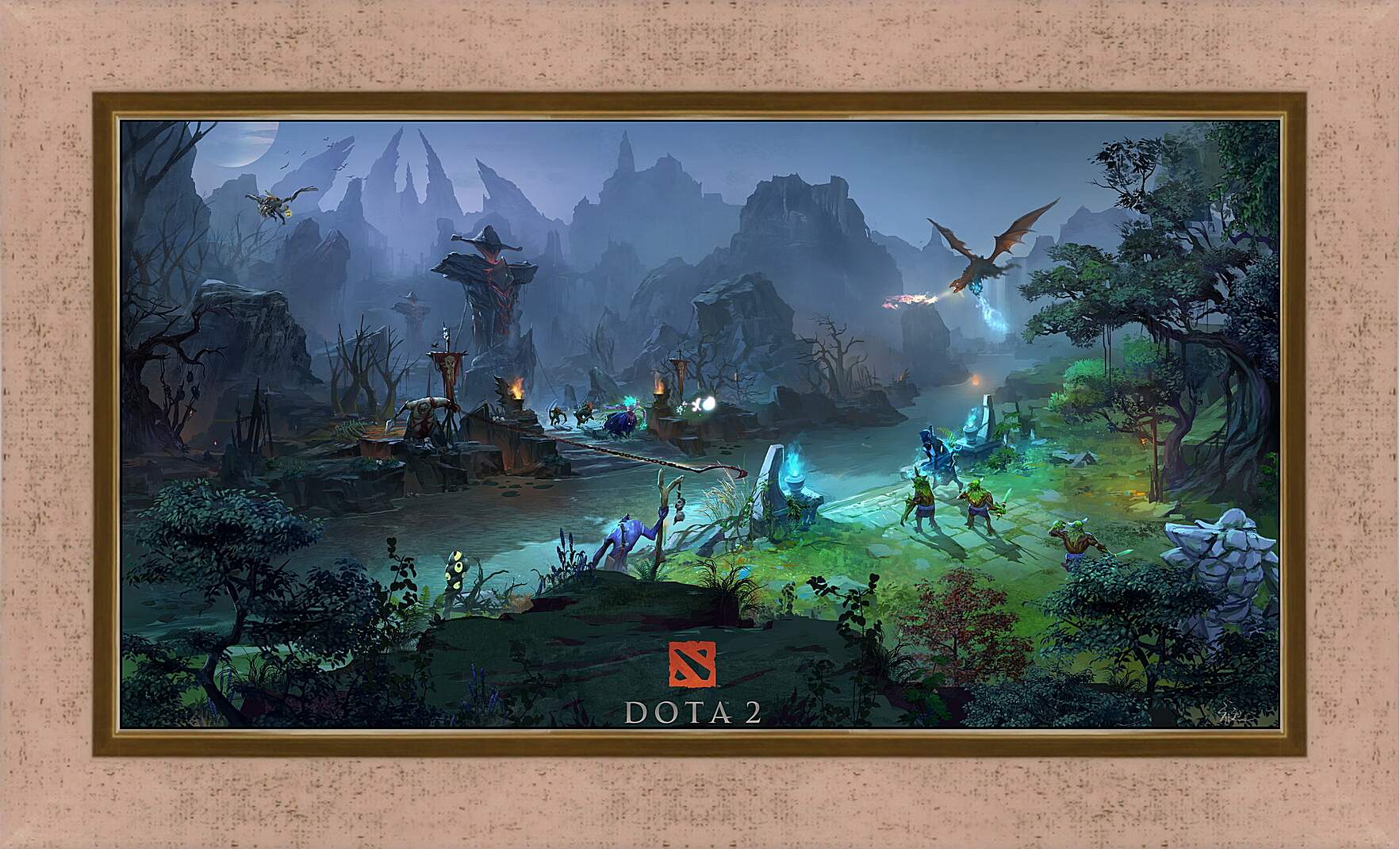 Картина в раме - DotA 2