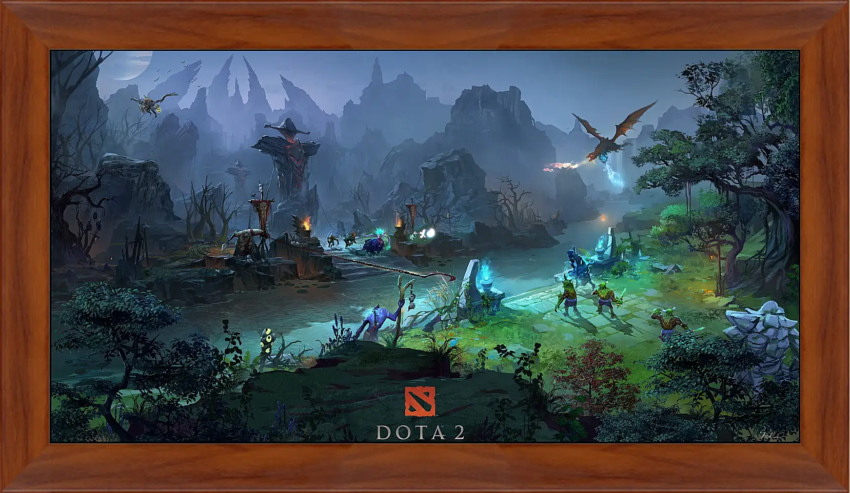 Картина в раме - DotA 2