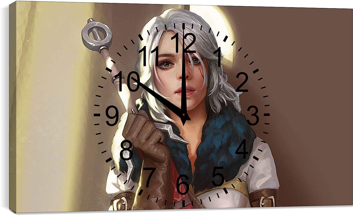 Часы картина - The Witcher (Ведьмак), Цирилла Ласточка (Zirael)