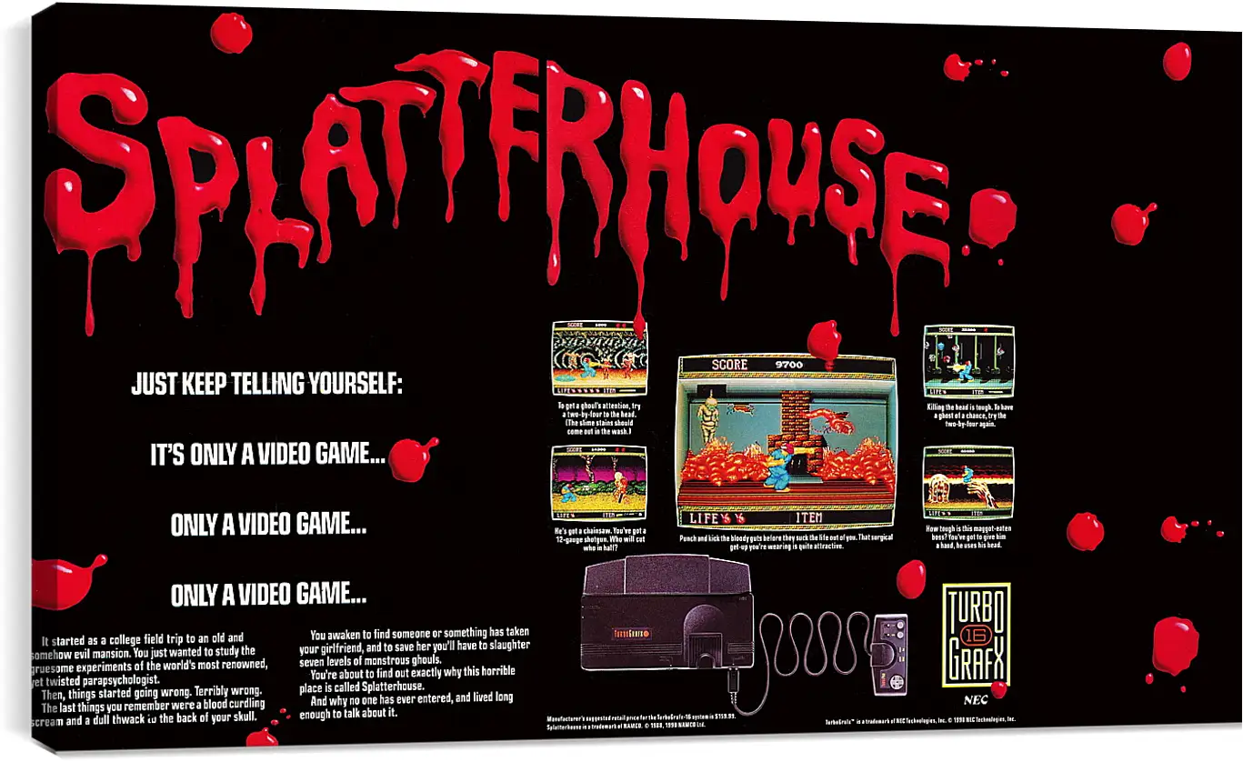 Постер и плакат - Splatterhouse 
