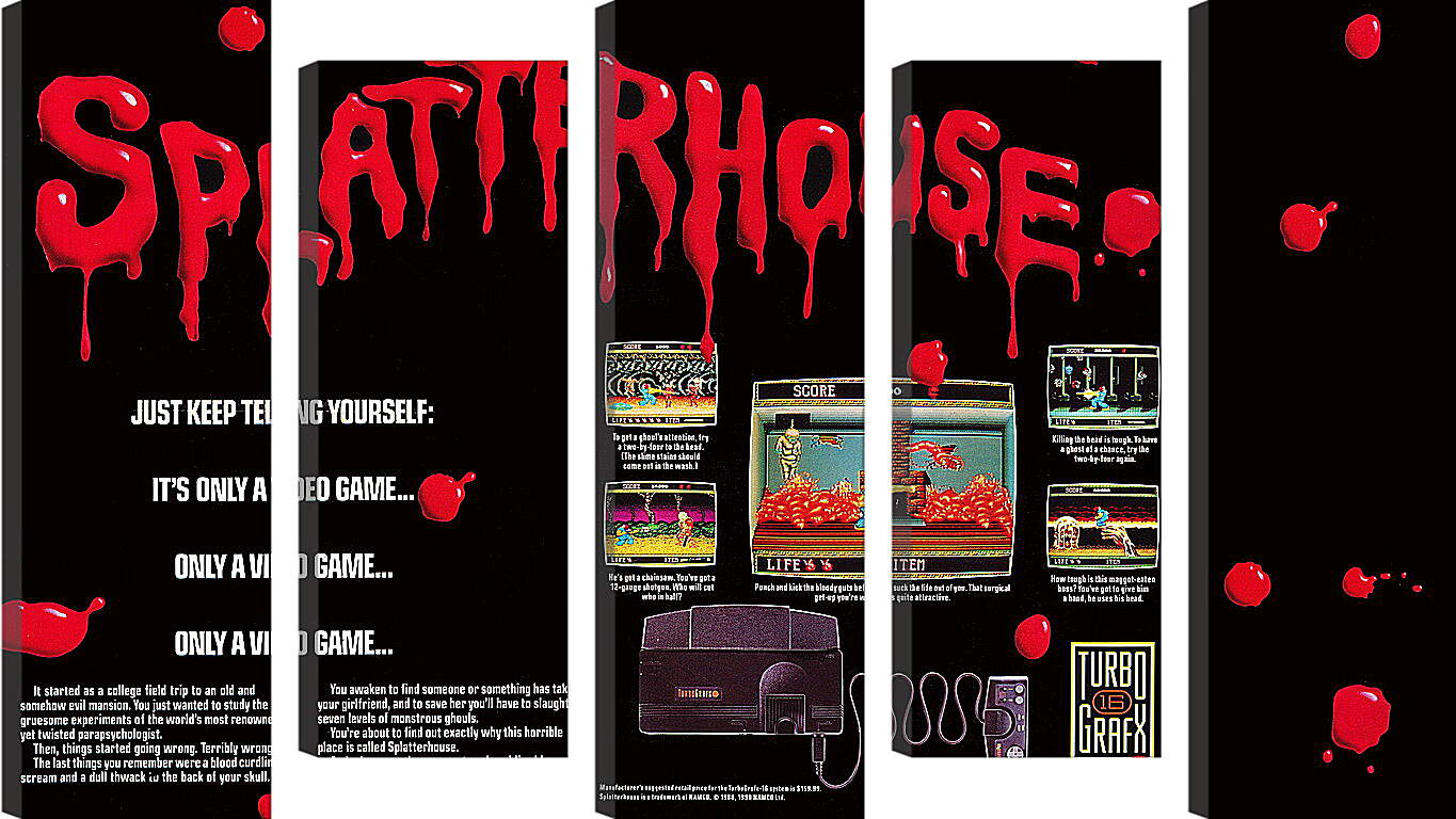 Модульная картина - Splatterhouse 
