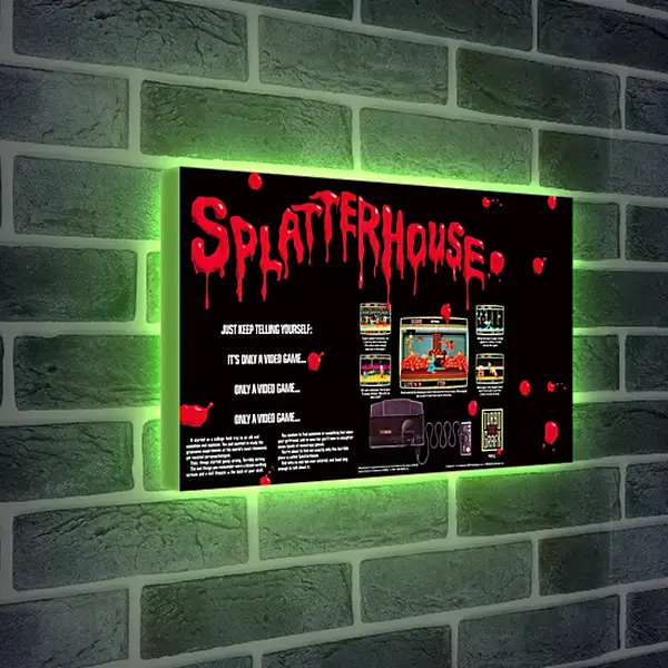 Лайтбокс световая панель - Splatterhouse 
