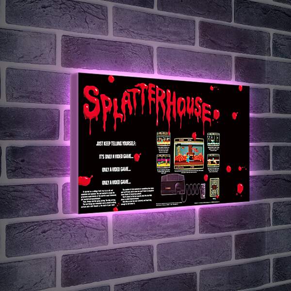 Лайтбокс световая панель - Splatterhouse 
