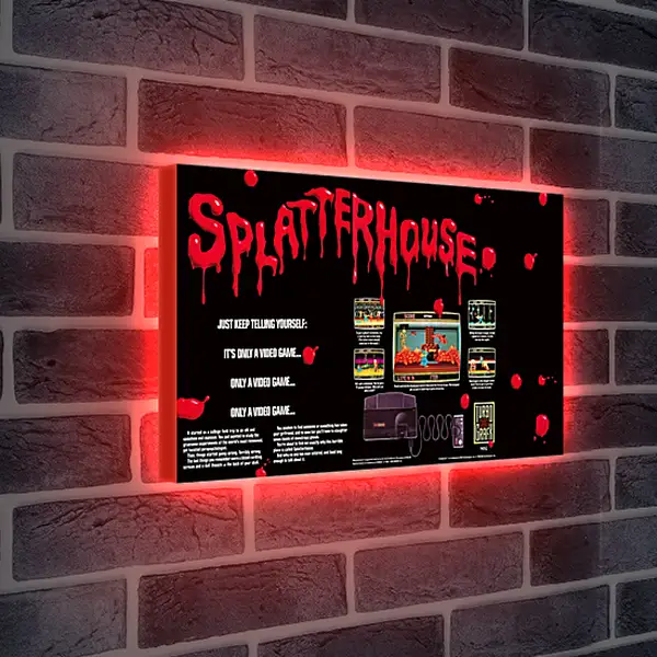 Лайтбокс световая панель - Splatterhouse 
