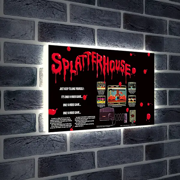 Лайтбокс световая панель - Splatterhouse 
