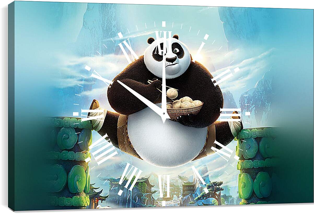 Часы картина - Кунг-фу Панда