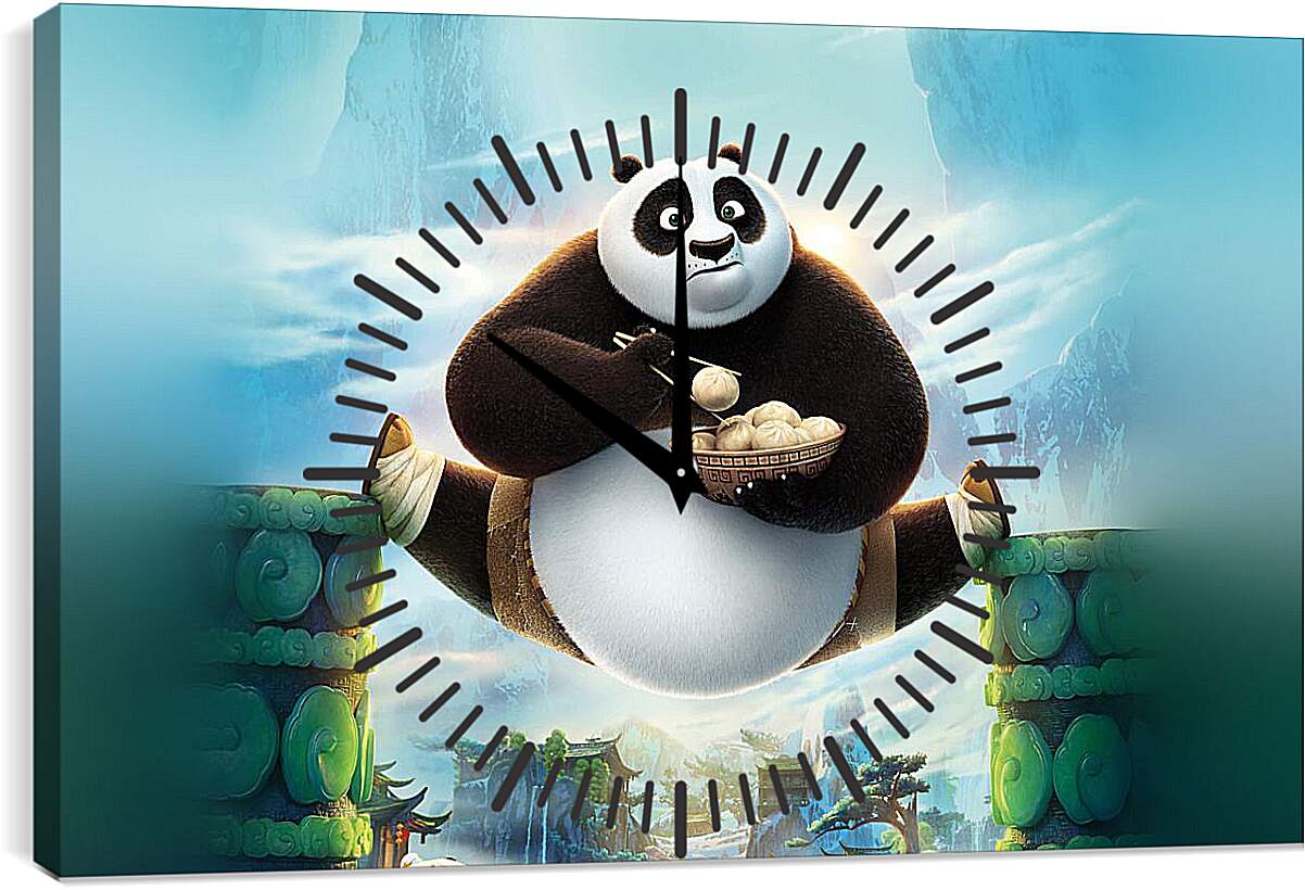 Часы картина - Кунг-фу Панда