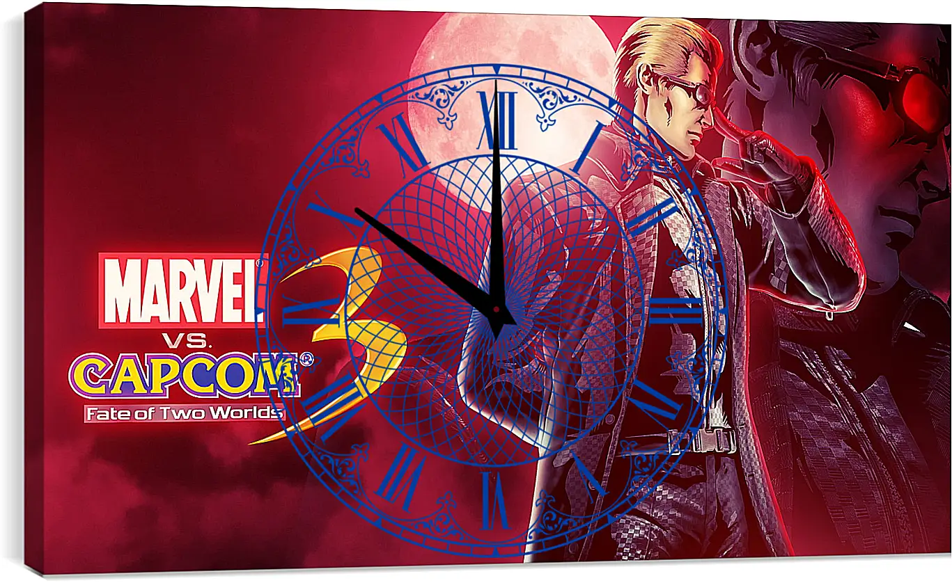Часы картина - Marvel Vs. Capcom 3
