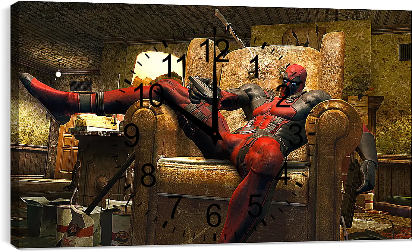 Часы картина - Deadpool
