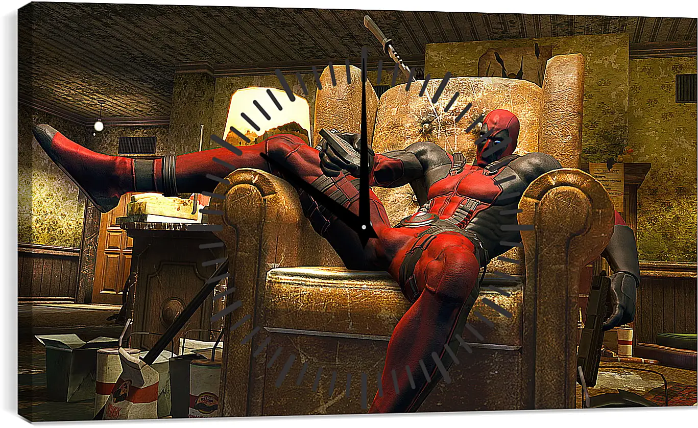 Часы картина - Deadpool
