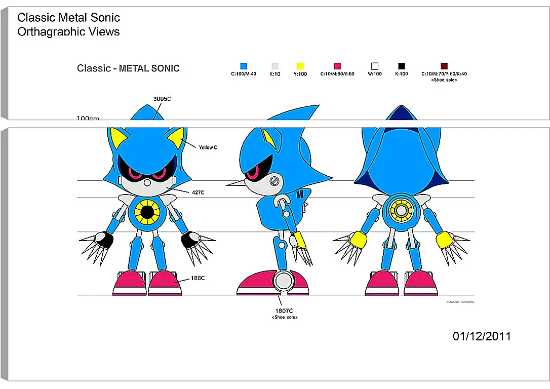 Модульная картина - Sonic The Hedgehog
