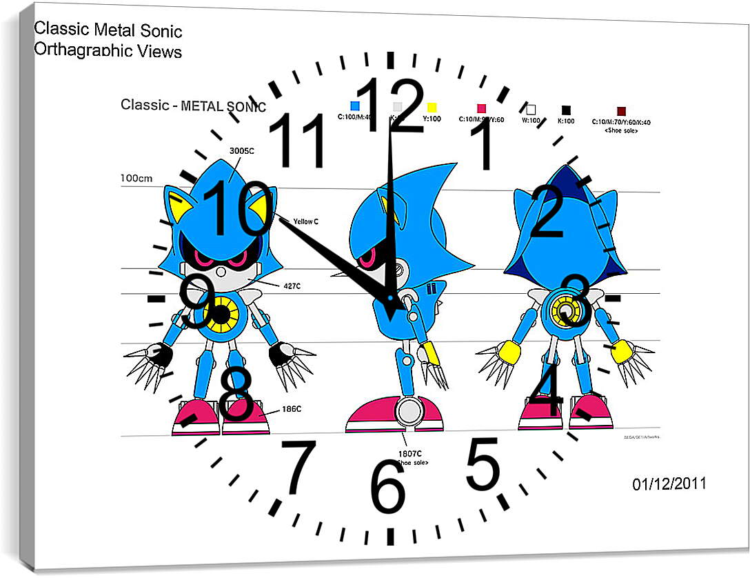Часы картина - Sonic The Hedgehog
