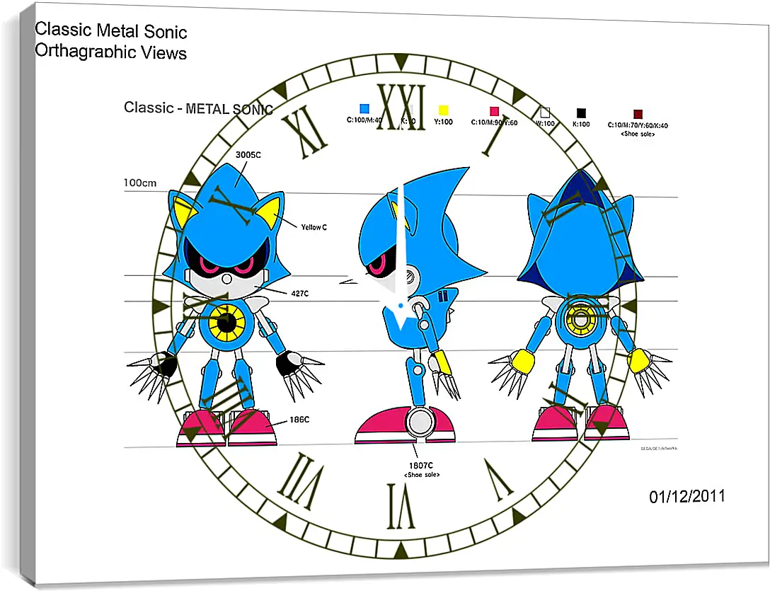 Часы картина - Sonic The Hedgehog
