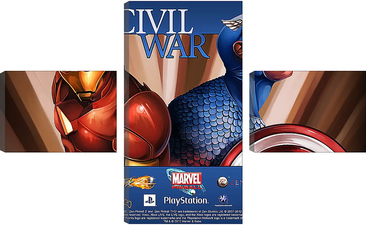 Модульная картина - Marvel Pinball: Civil War
