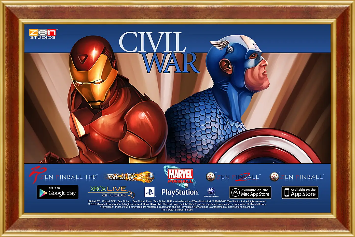 Картина в раме - Marvel Pinball: Civil War
