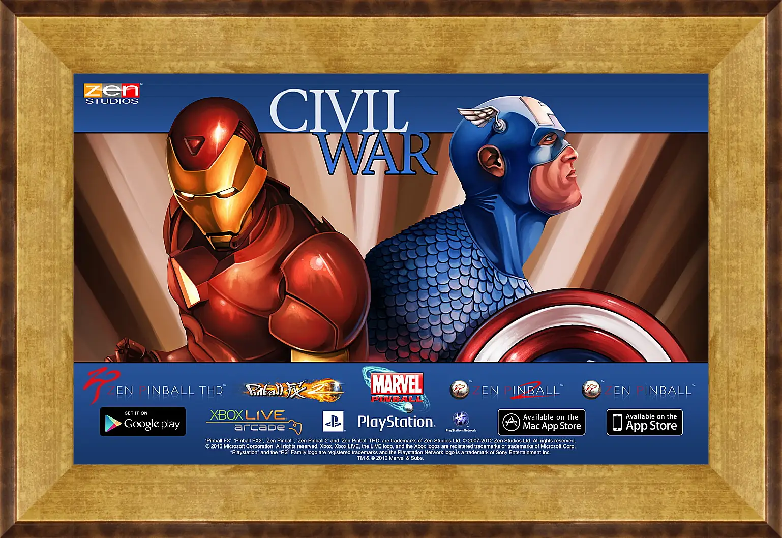 Картина в раме - Marvel Pinball: Civil War
