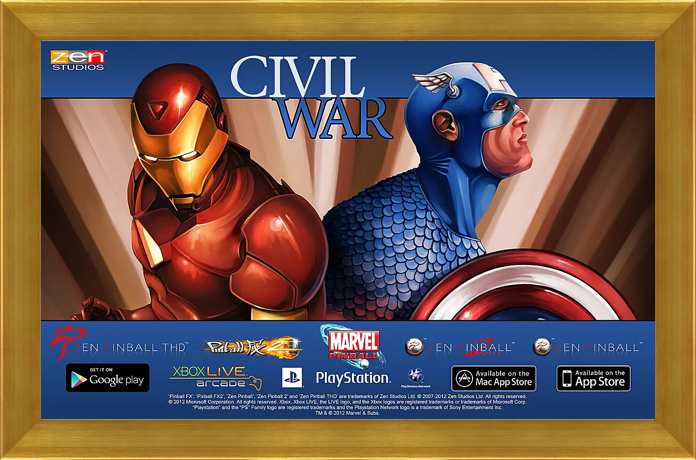 Картина в раме - Marvel Pinball: Civil War
