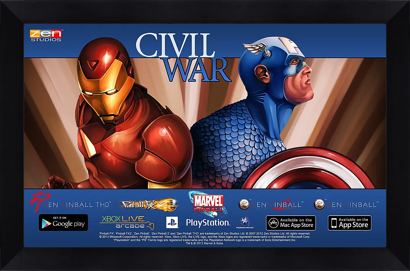 Картина в раме - Marvel Pinball: Civil War
