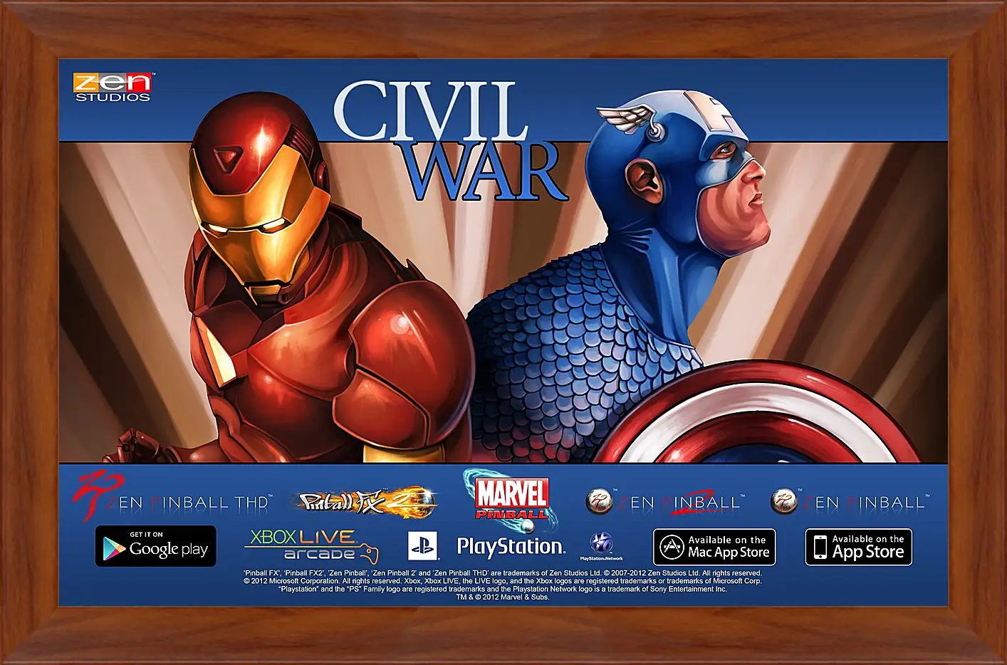 Картина в раме - Marvel Pinball: Civil War
