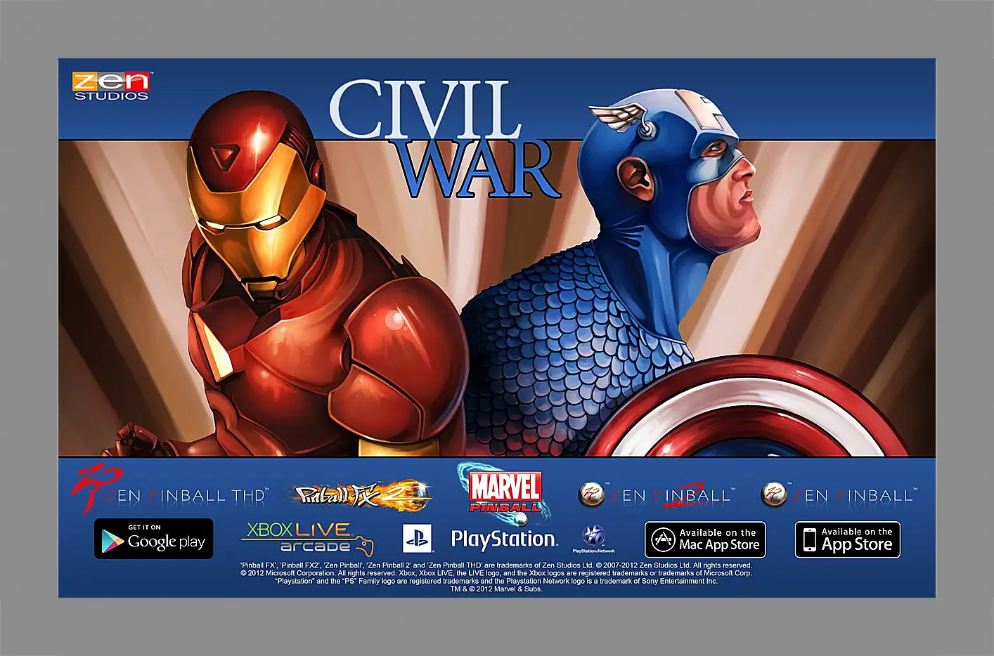 Картина в раме - Marvel Pinball: Civil War
