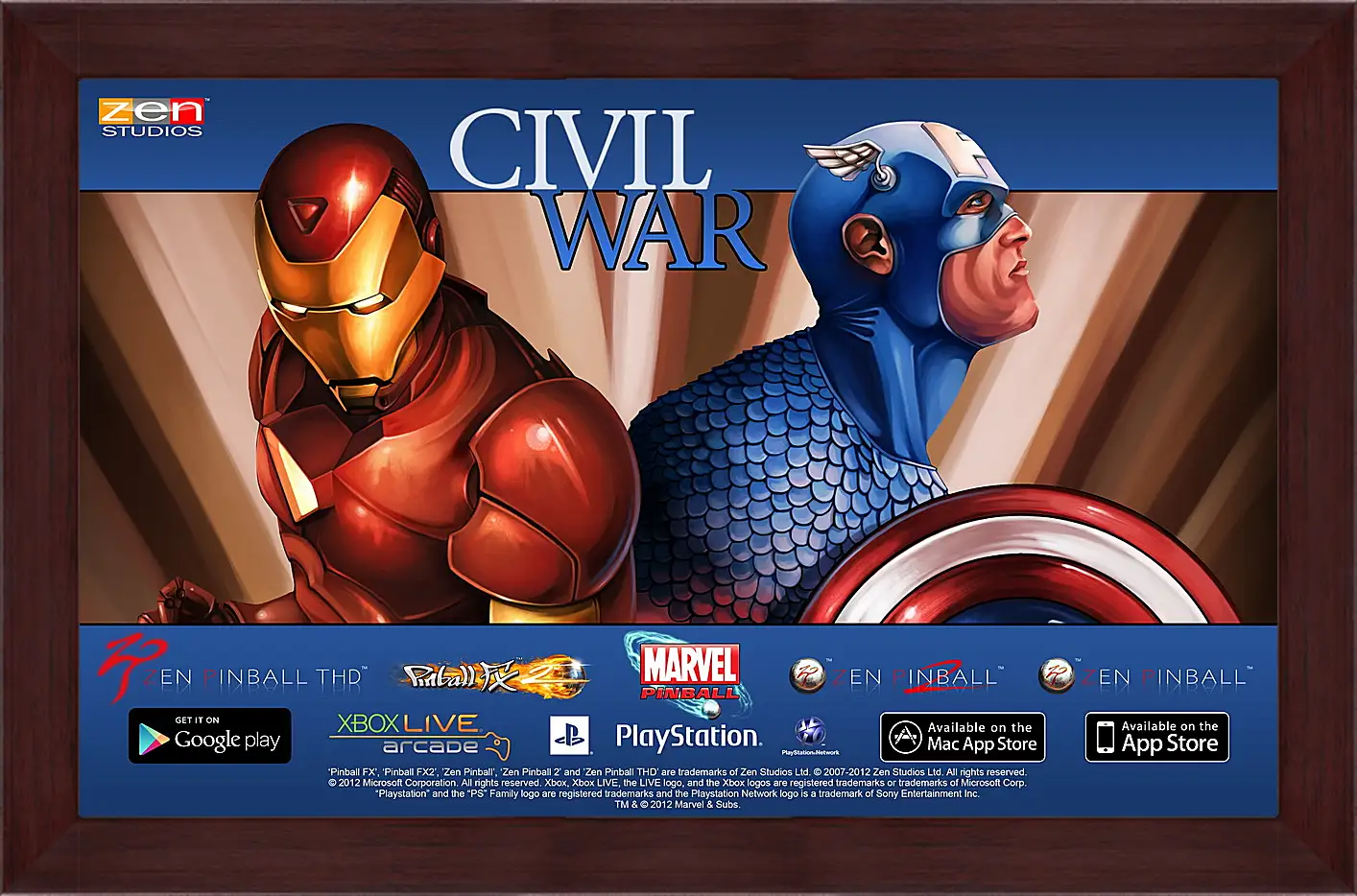 Картина в раме - Marvel Pinball: Civil War
