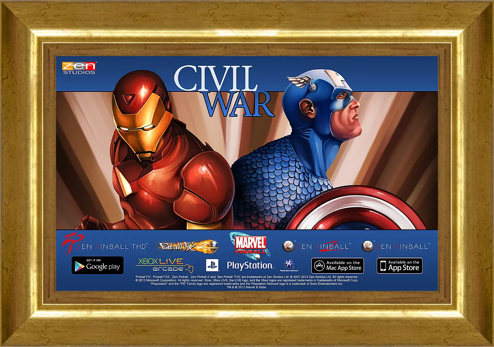 Картина в раме - Marvel Pinball: Civil War
