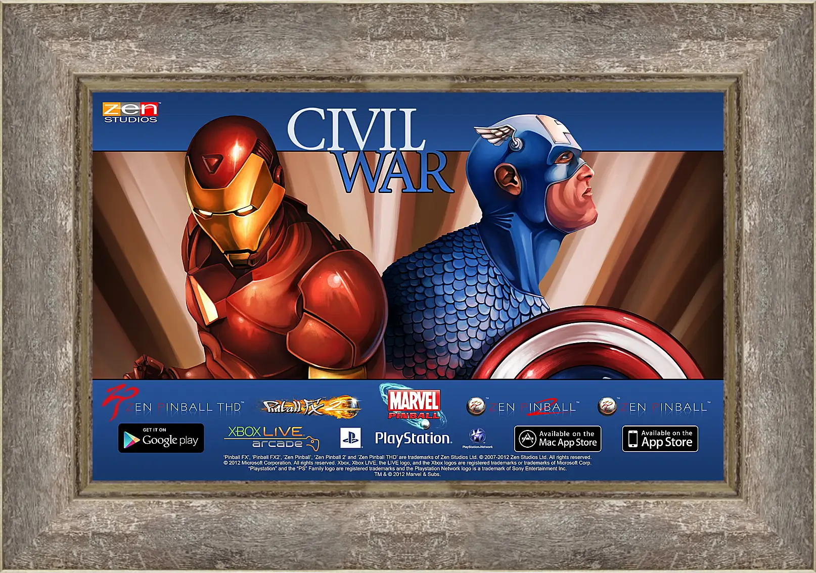 Картина в раме - Marvel Pinball: Civil War
