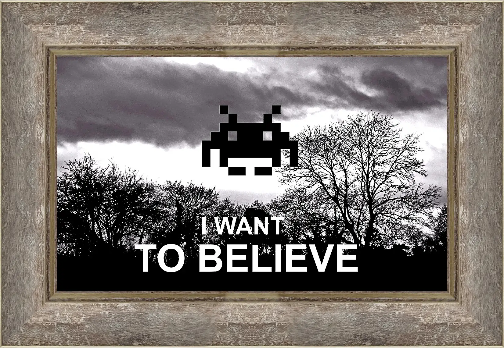 Картина в раме - Space Invaders
