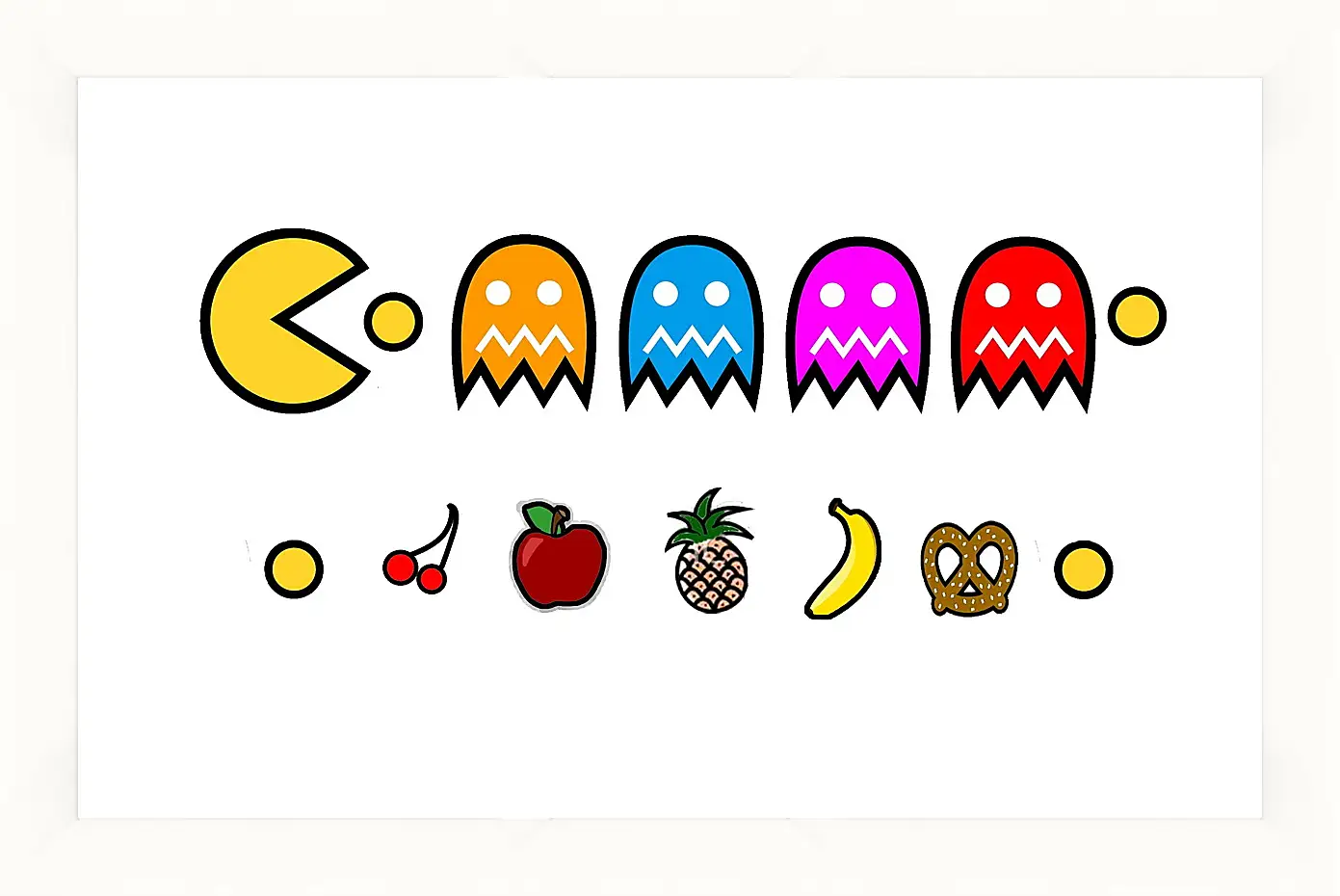 Картина в раме - Pac-Man
