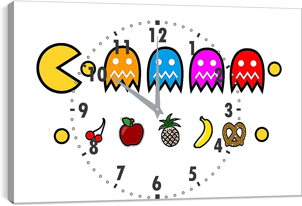 Часы картина - Pac-Man
