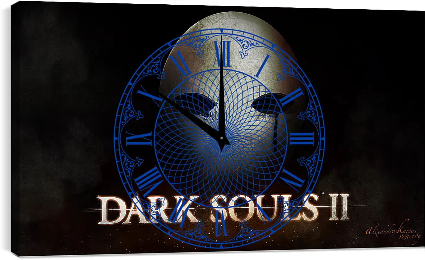 Часы картина - Dark Souls II
