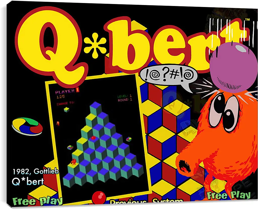 Постер и плакат - Q*bert
