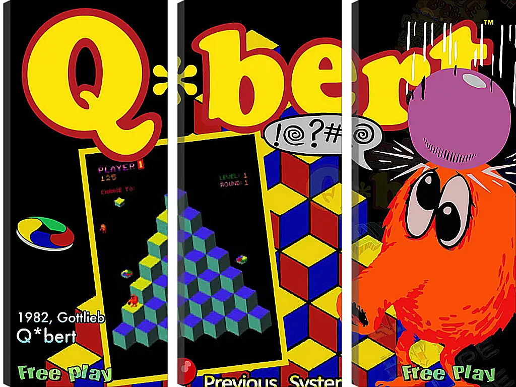 Модульная картина - Q*bert
