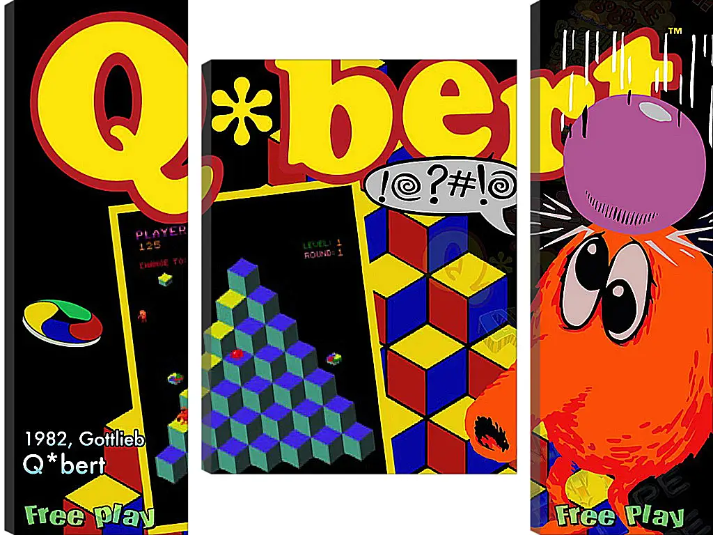 Модульная картина - Q*bert
