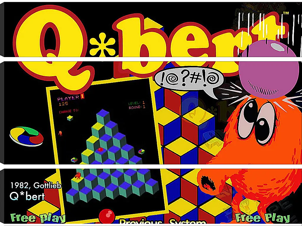 Модульная картина - Q*bert
