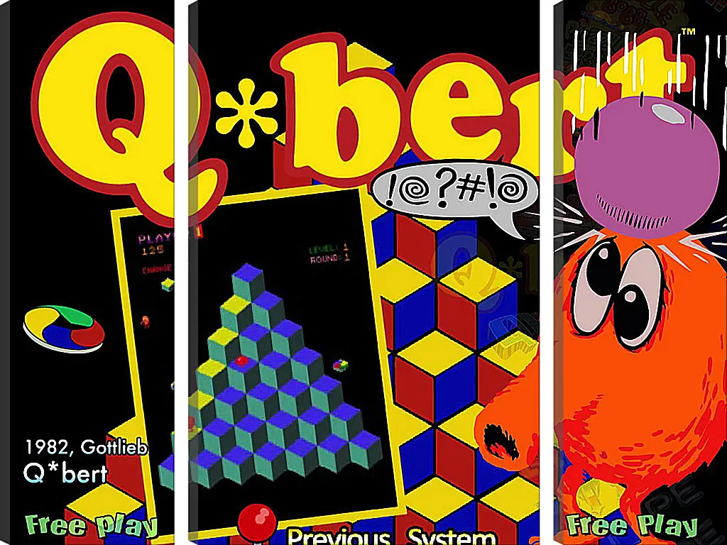 Модульная картина - Q*bert
