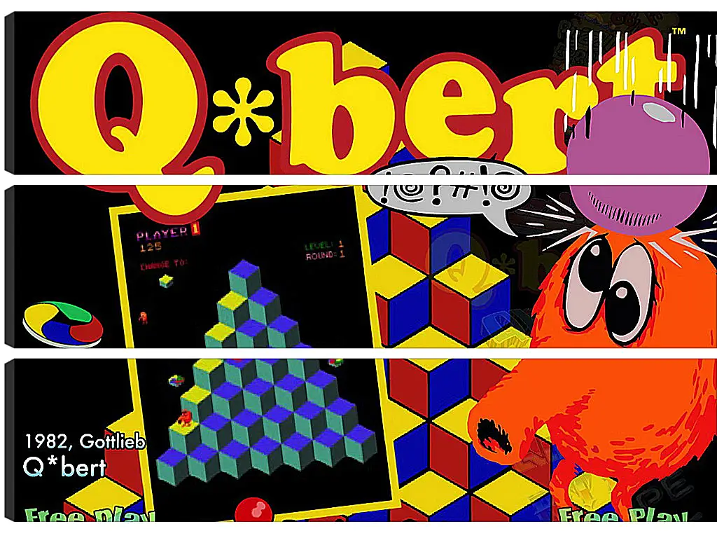 Модульная картина - Q*bert
