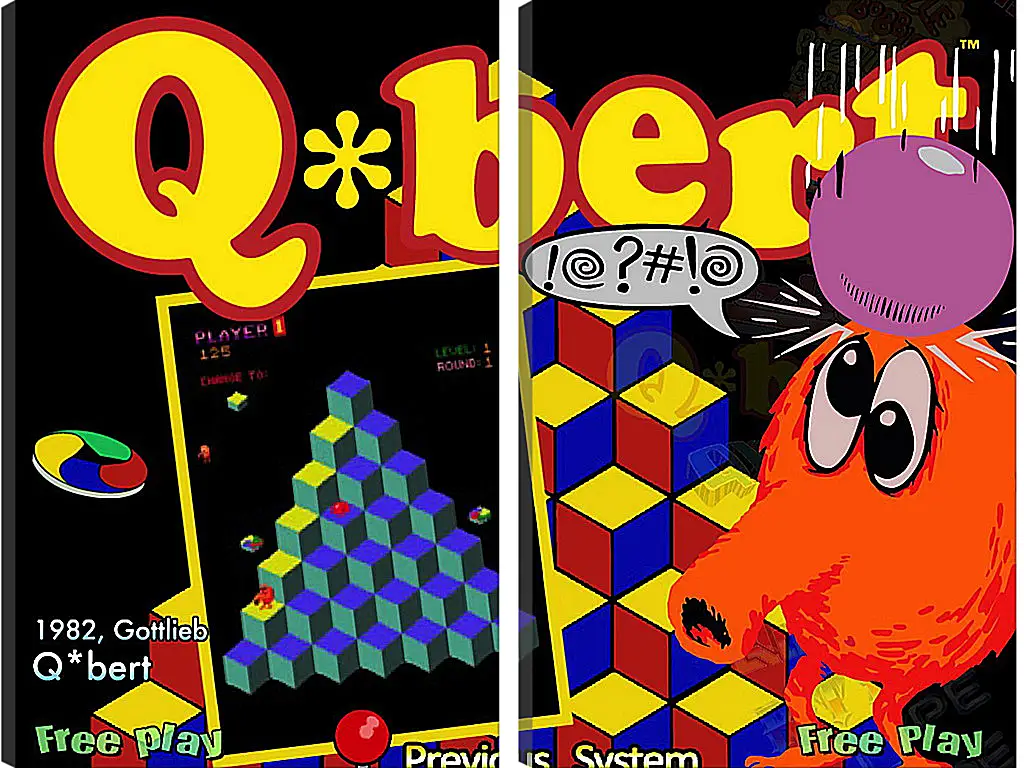 Модульная картина - Q*bert
