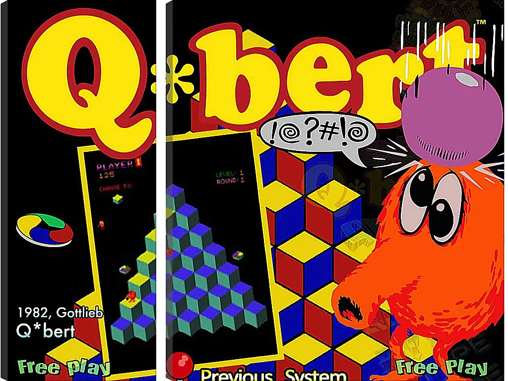 Модульная картина - Q*bert
