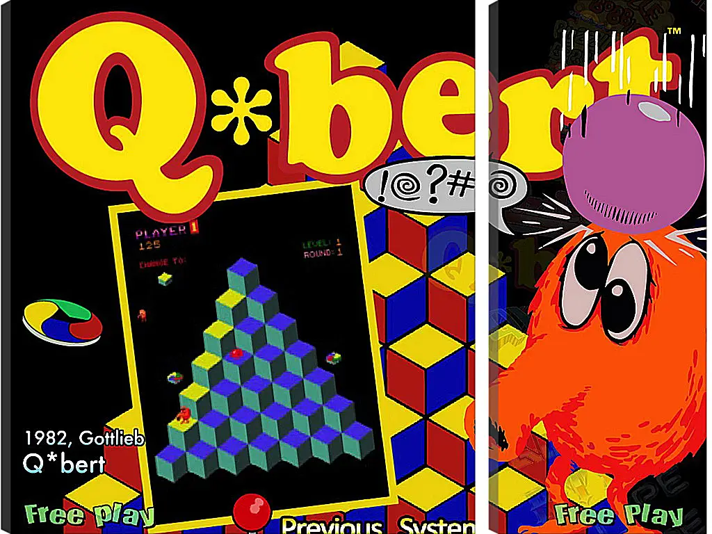 Модульная картина - Q*bert
