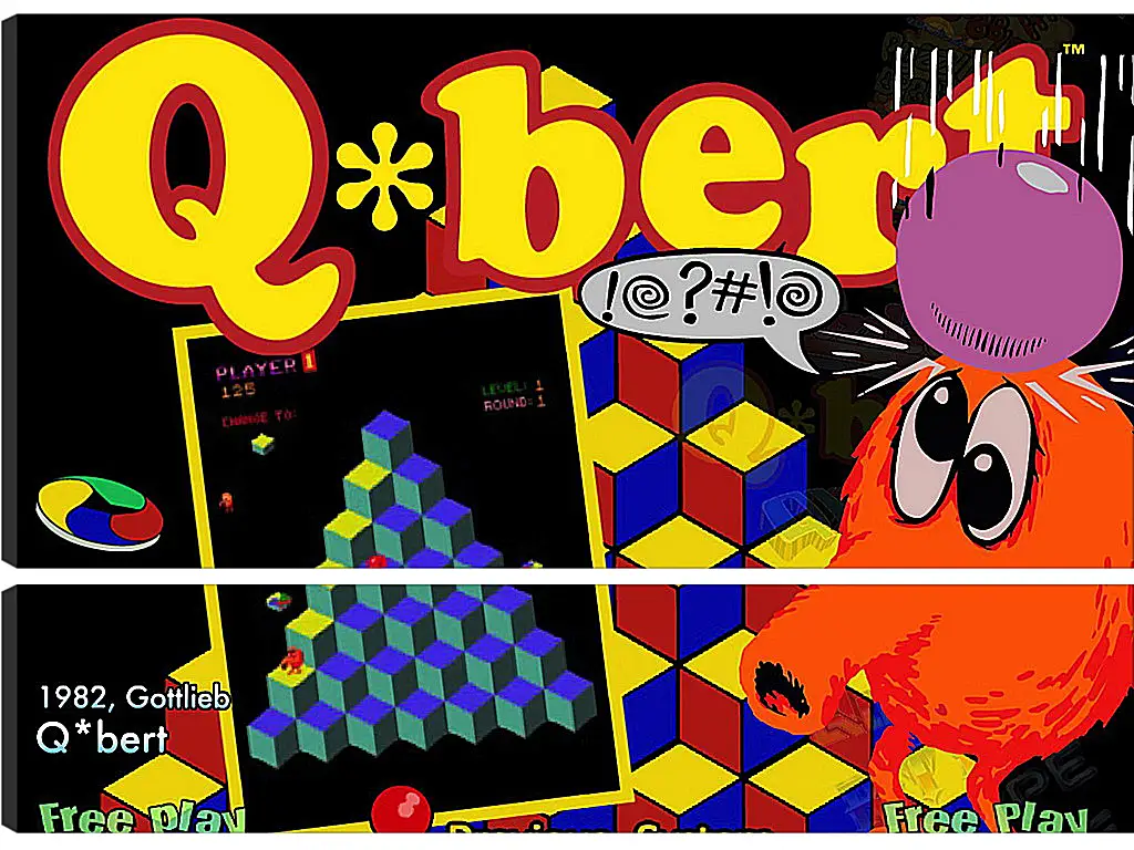 Модульная картина - Q*bert
