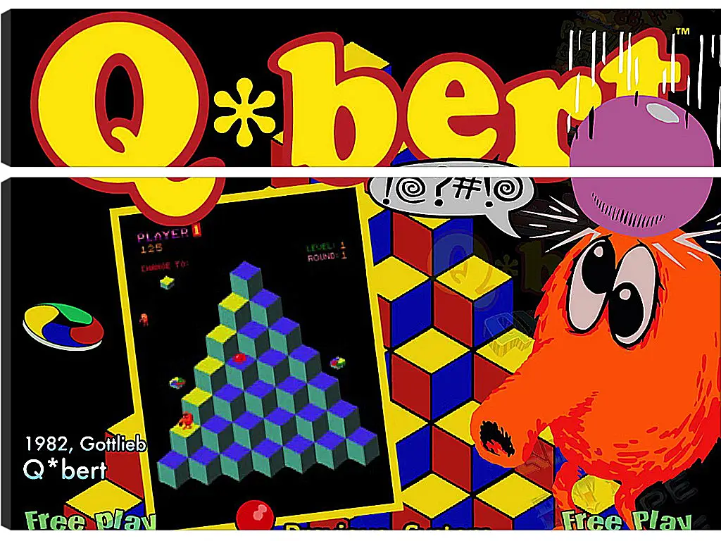 Модульная картина - Q*bert
