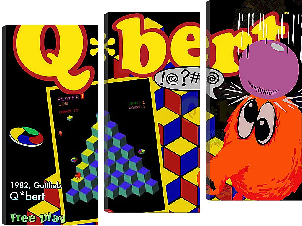 Модульная картина - Q*bert
