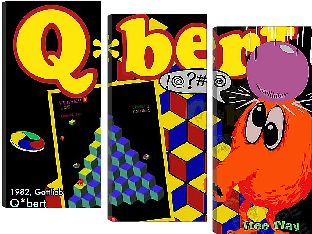 Модульная картина - Q*bert
