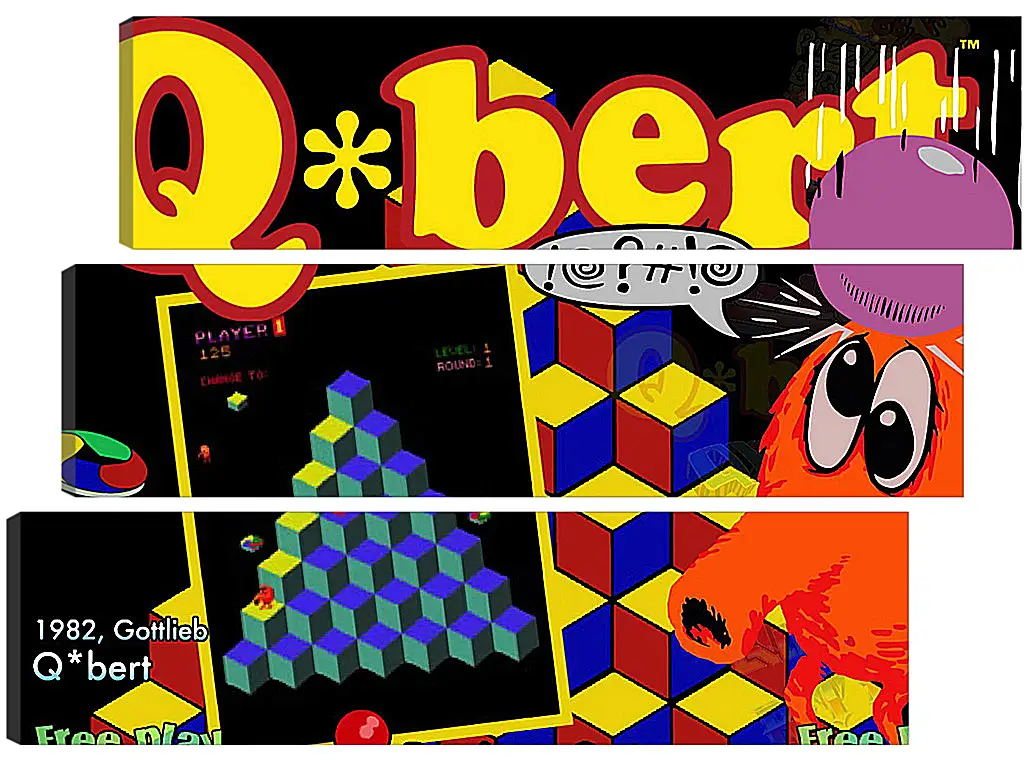 Модульная картина - Q*bert
