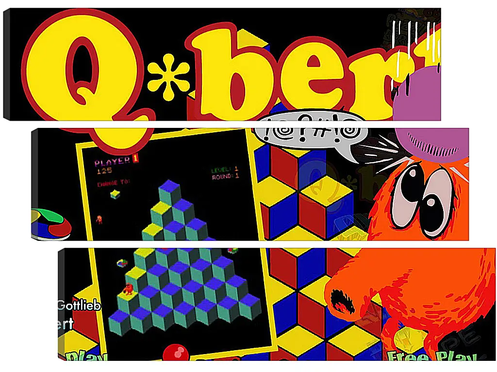 Модульная картина - Q*bert
