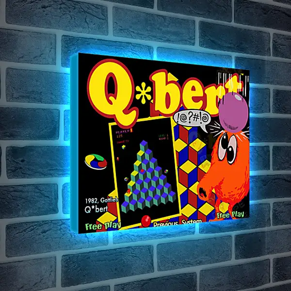 Лайтбокс световая панель - Q*bert
