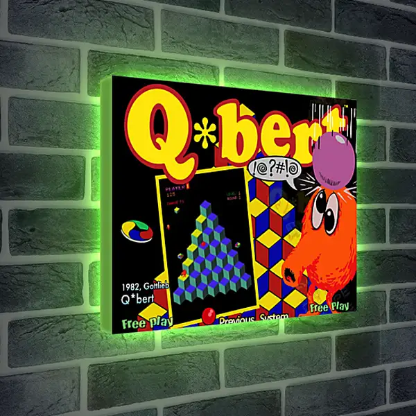 Лайтбокс световая панель - Q*bert
