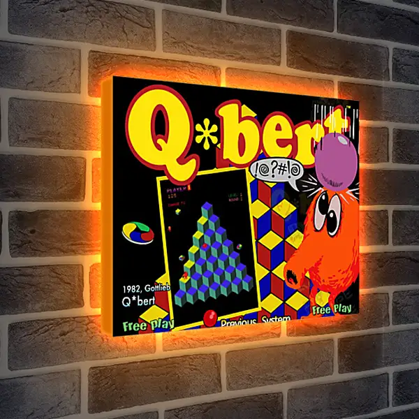 Лайтбокс световая панель - Q*bert
